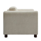 Fauteuil Moderne Surdimensionné Confortable, Fauteuil d'appoint, Canapé Simple pour Salon, Chambre, Bureau, Appartement, Tissu Velours Tissé