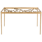 Bureau papillon Marylin, finition feuille d'or antique