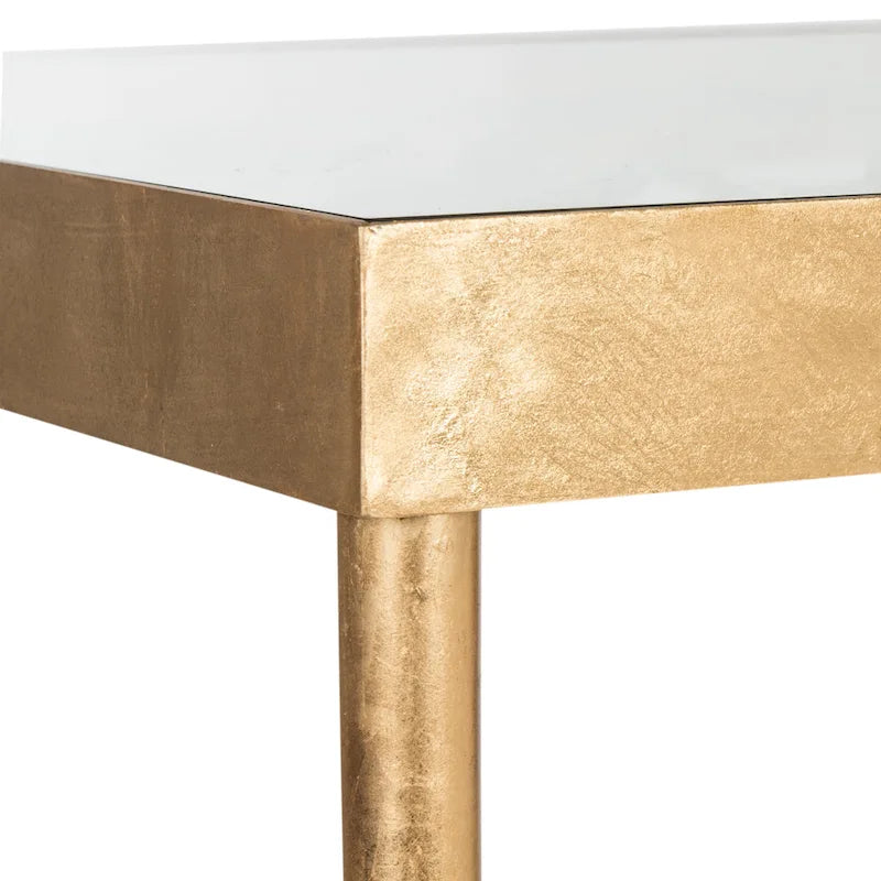 Bureau papillon Marylin, finition feuille d'or antique