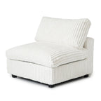 Grand canapé en peluche profonde Cloud, canapé modulable avec pouf