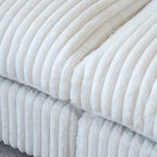 Grand canapé en peluche profonde Cloud, canapé modulable avec pouf