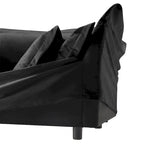 73,2 Canapé modulaire trois places en chenille avec housses amovibles lavables et plusieurs coussins