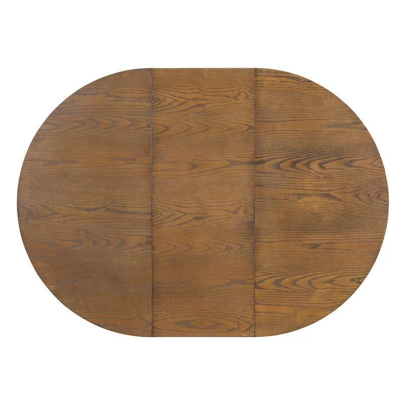 Ensemble de salle à manger 5 pièces en bois avec table extensible et 4 chaises