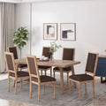 Chaise de salle à manger rembourrée Regina Wood
