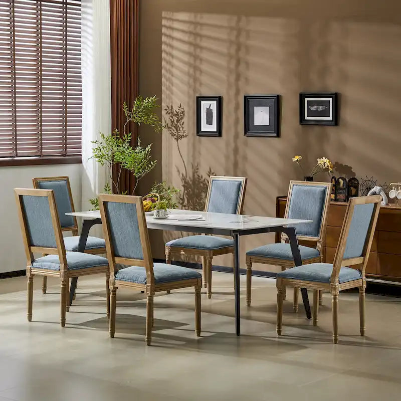 Chaise de salle à manger rembourrée Regina Wood