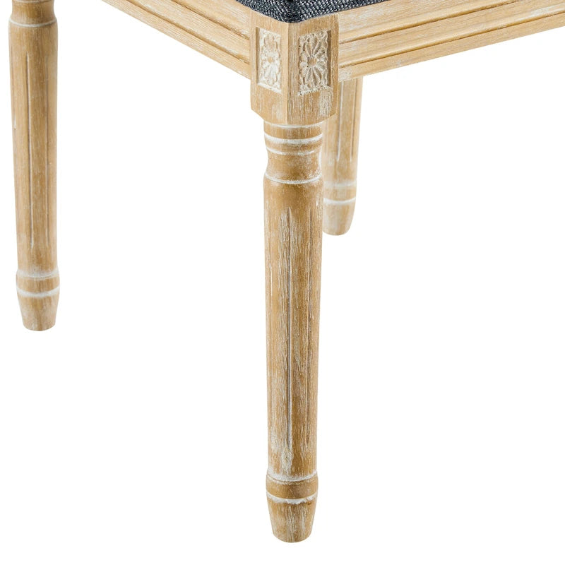 Chaise de salle à manger rembourrée Regina Wood
