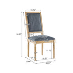 Chaise de salle à manger rembourrée Regina Wood