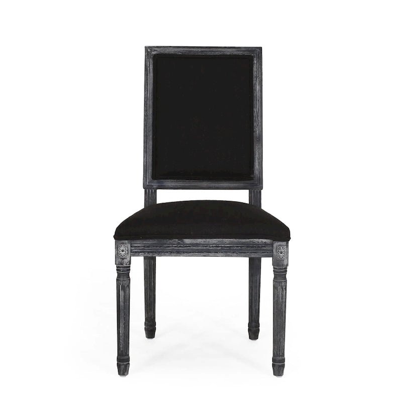 Chaise de salle à manger rembourrée Regina Wood
