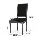 Chaise de salle à manger rembourrée Regina Wood