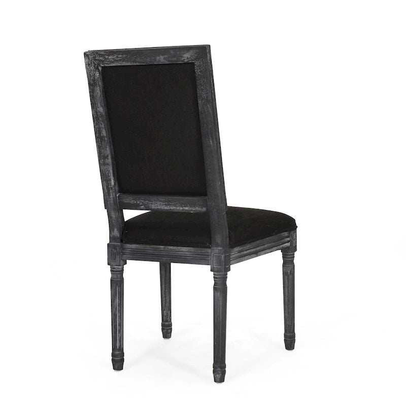 Chaise de salle à manger rembourrée Regina Wood