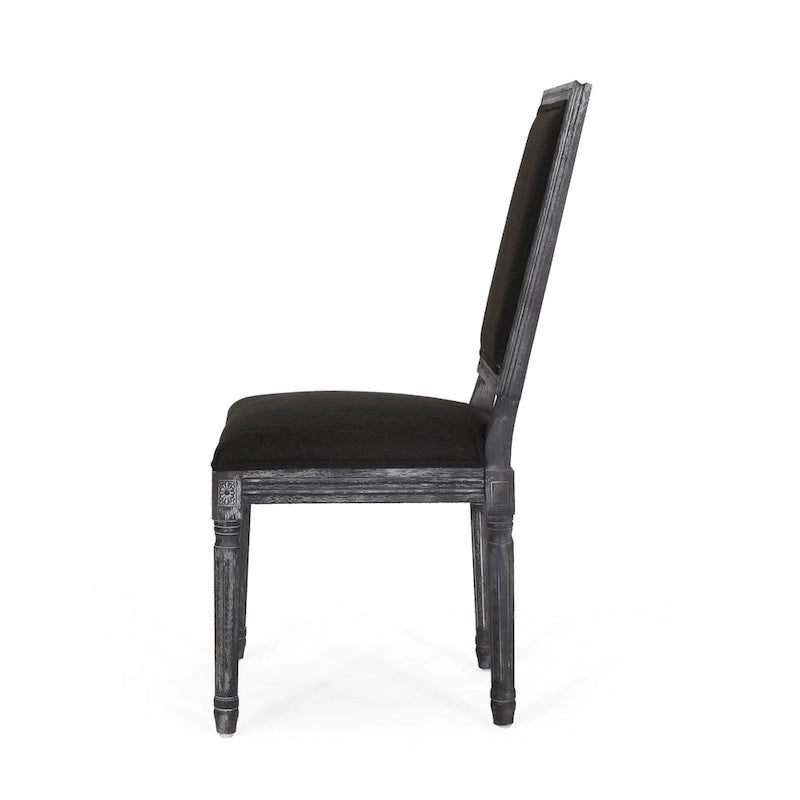 Chaise de salle à manger rembourrée Regina Wood