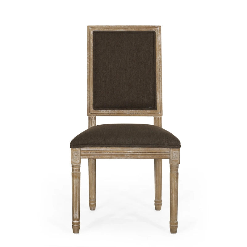 Chaise de salle à manger rembourrée Regina Wood