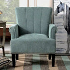 Fauteuil touffeté en polyester Accent Rivet
