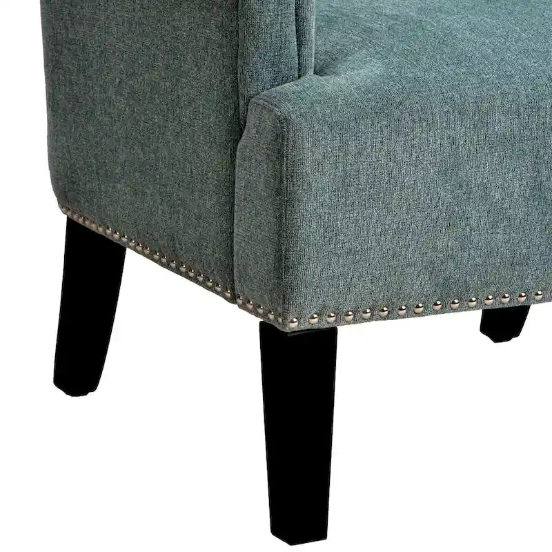 Fauteuil touffeté en polyester Accent Rivet