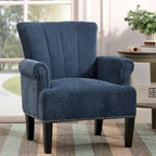 Fauteuil touffeté en polyester Accent Rivet