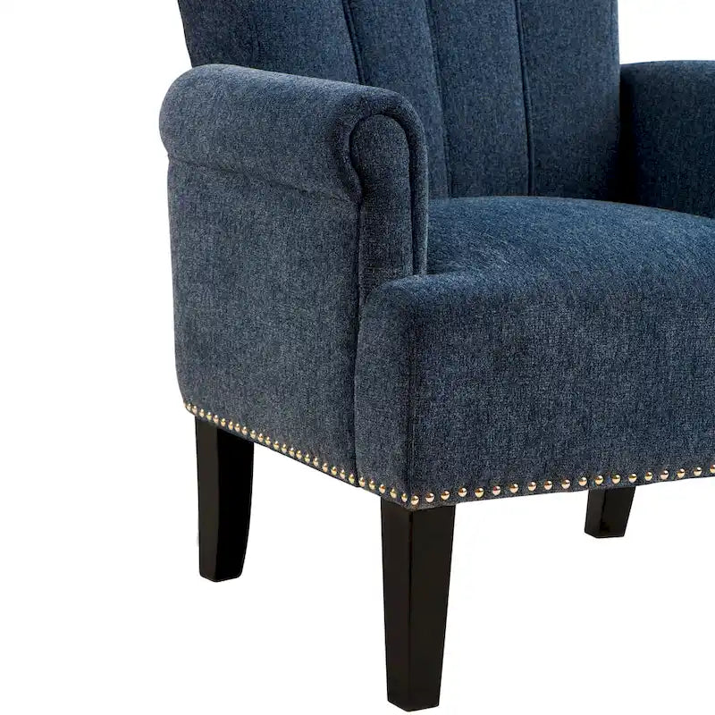 Fauteuil touffeté en polyester Accent Rivet