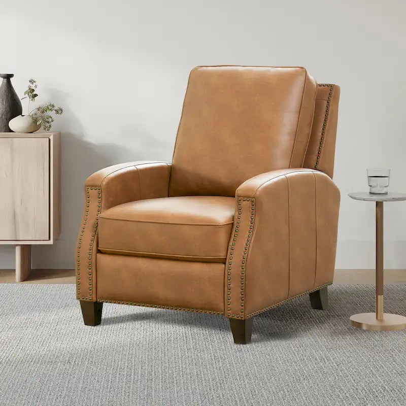 Fauteuil inclinable à dossier basculant Julian en similicuir