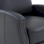 Fauteuil inclinable à dossier basculant Julian en similicuir
