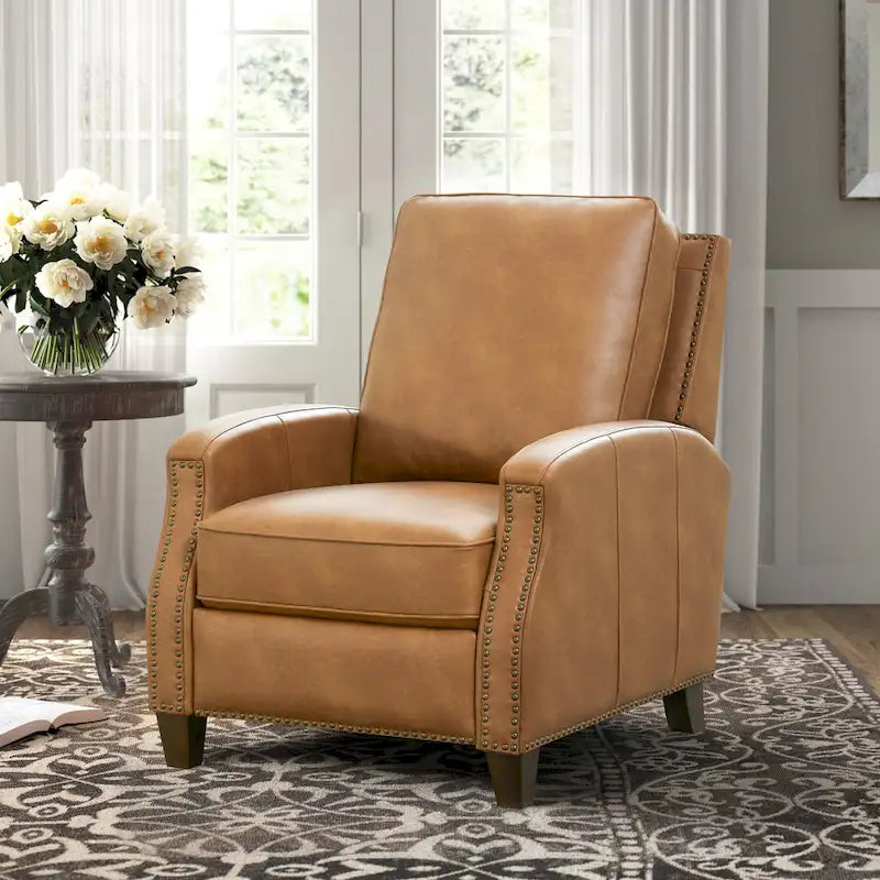 Fauteuil inclinable à dossier basculant Julian en similicuir
