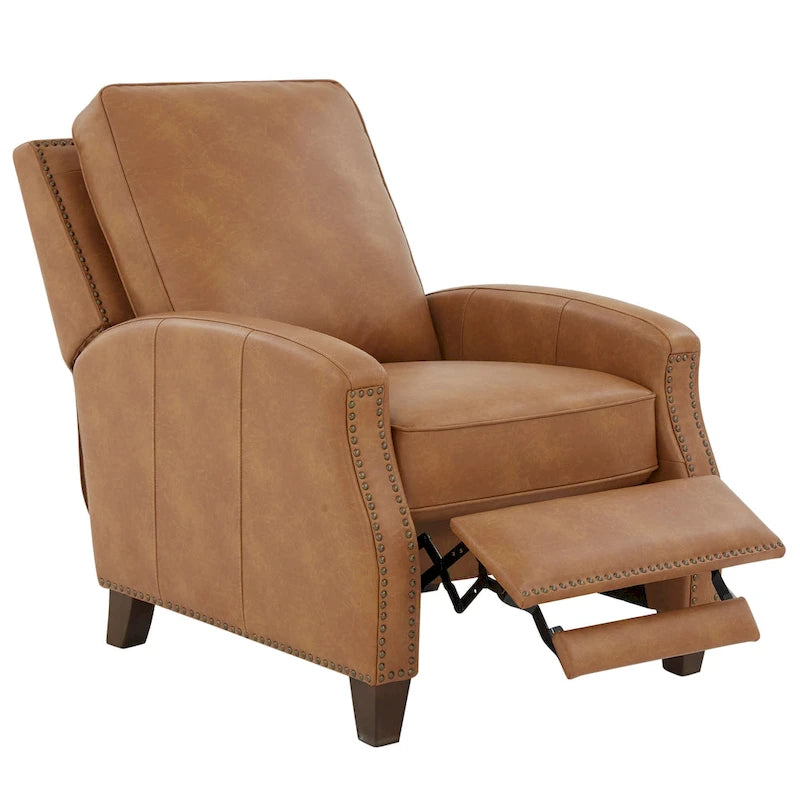 Fauteuil inclinable à dossier basculant Julian en similicuir