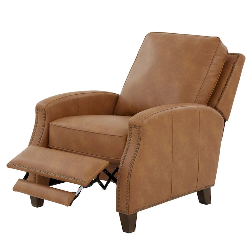 Fauteuil inclinable à dossier basculant Julian en similicuir