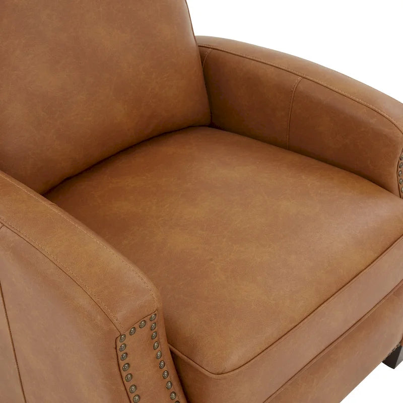 Fauteuil inclinable à dossier basculant Julian en similicuir