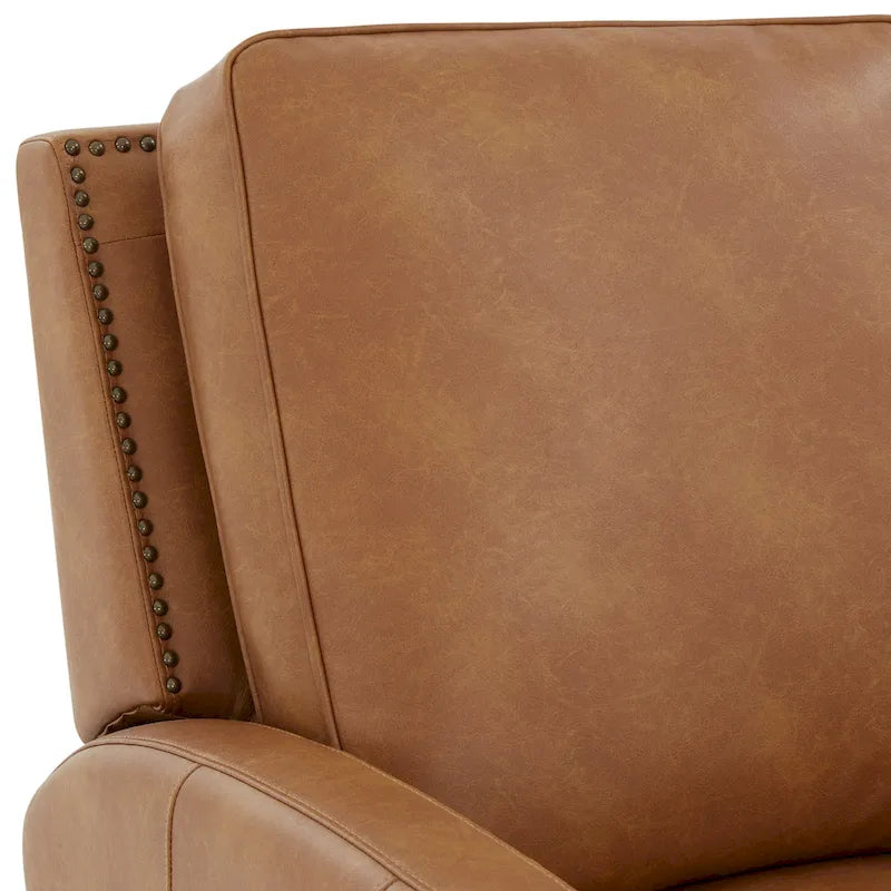 Fauteuil inclinable à dossier basculant Julian en similicuir