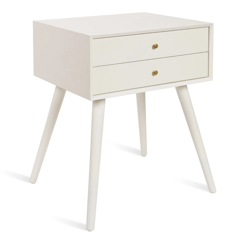 Table de chevet Finco avec 2 tiroirs