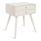 Table de chevet Finco avec 2 tiroirs