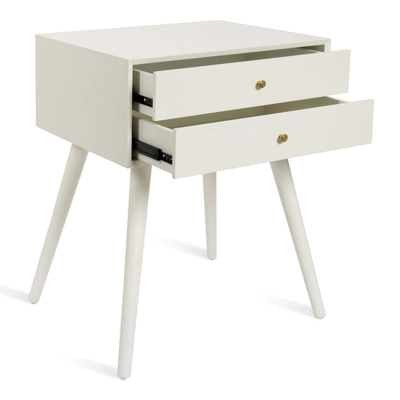 Table de chevet Finco avec 2 tiroirs