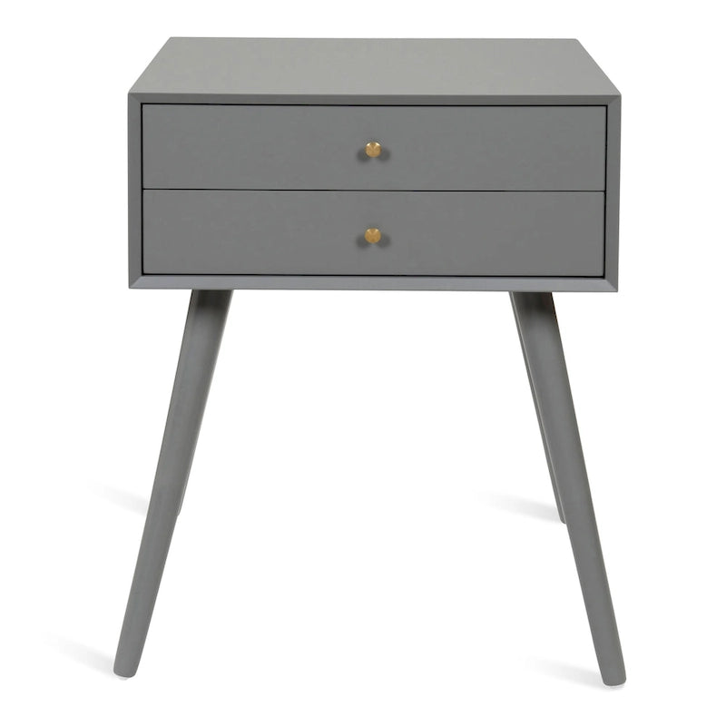 Table de chevet Finco avec 2 tiroirs