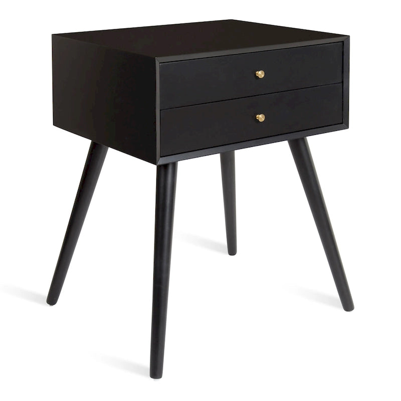Table de chevet Finco avec 2 tiroirs