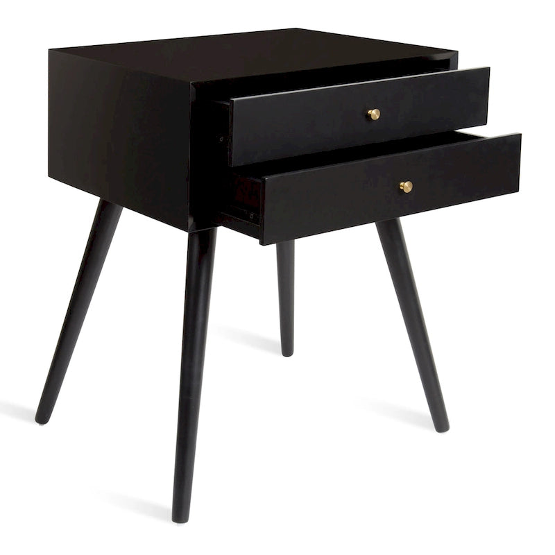 Table de chevet Finco avec 2 tiroirs