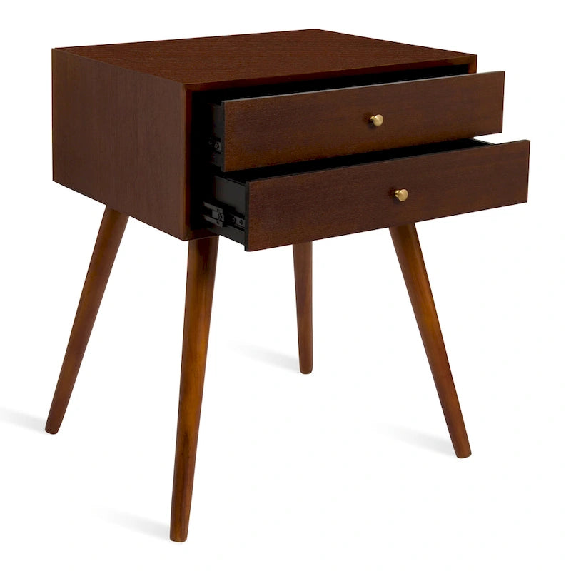 Table de chevet Finco avec 2 tiroirs