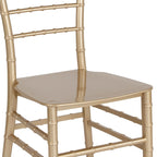 Chaise Chiavari empilable en résine - 15L x 18,75P x 35H - 15L x 18,75P x 35H