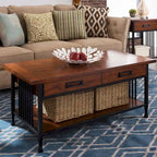 Carbon Loft Peter Matte Black Slatted Coffee Table