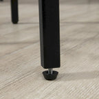 Table de bar et chaises industrielles, table à manger peu encombrante avec 4 tabourets pour pub et cuisine, noir et marron