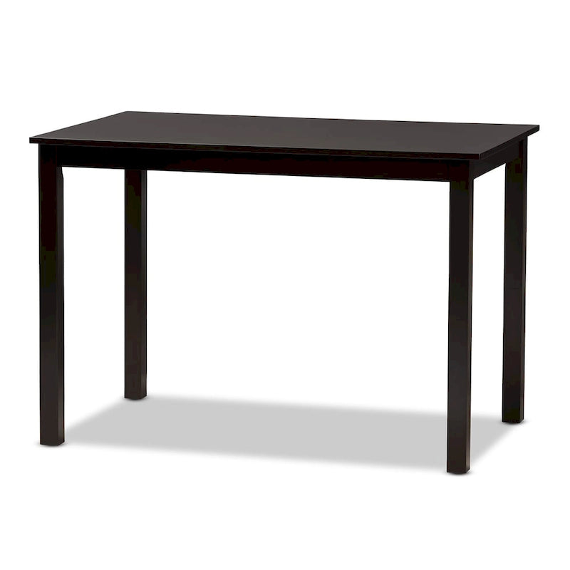 Ensemble de salle à manger contemporain en similicuir beige