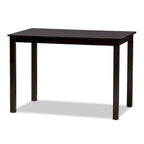 Ensemble de salle à manger contemporain en similicuir beige