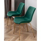 Ensemble de salle à manger contemporain Aufurr, table ronde blanche et 2 chaises