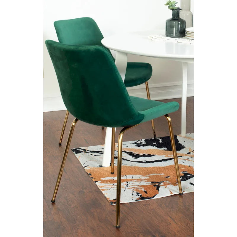 Ensemble de salle à manger contemporain Aufurr, table ronde blanche et 2 chaises