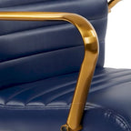 Chaise Baldwin mi-dossier en similicuir