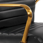 Chaise Baldwin mi-dossier en similicuir