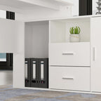 Bureau d'angle en L réversible pour ordinateur