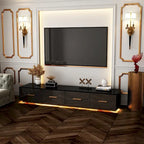 70,9 Console multimédia murale Solution de rangement chic pour cinémas maison