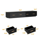 70,9 Console multimédia murale Solution de rangement chic pour cinémas maison