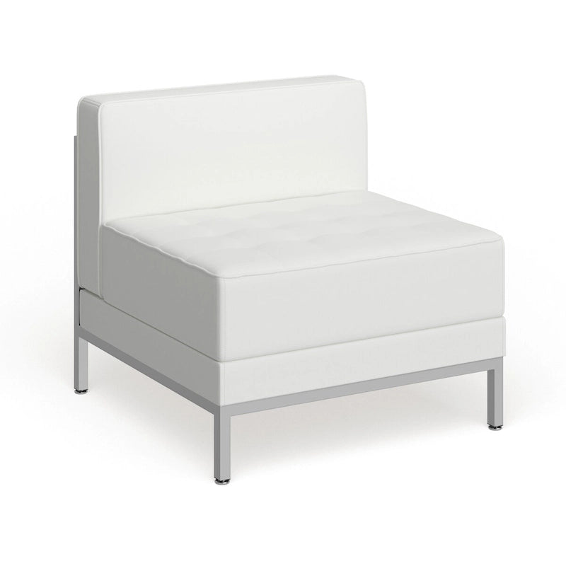 Fauteuil central contemporain en LeatherSoft – 71,1 cm (L) x 73 cm (P) x 69,2 cm (H)