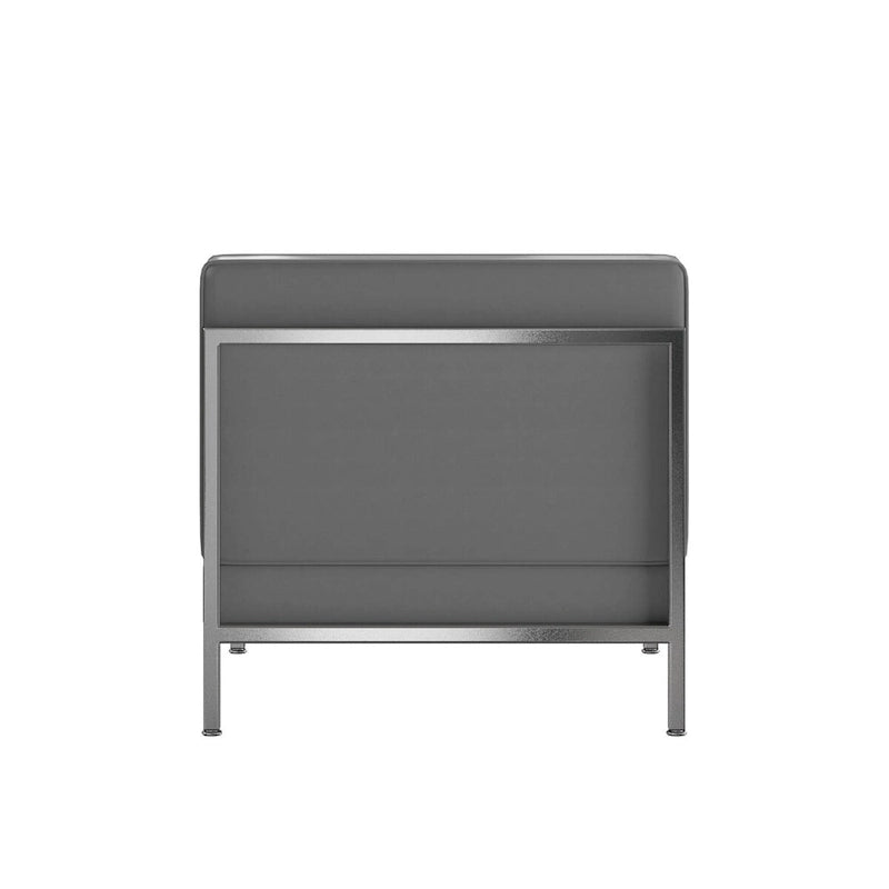 Fauteuil central contemporain en LeatherSoft – 71,1 cm (L) x 73 cm (P) x 69,2 cm (H)