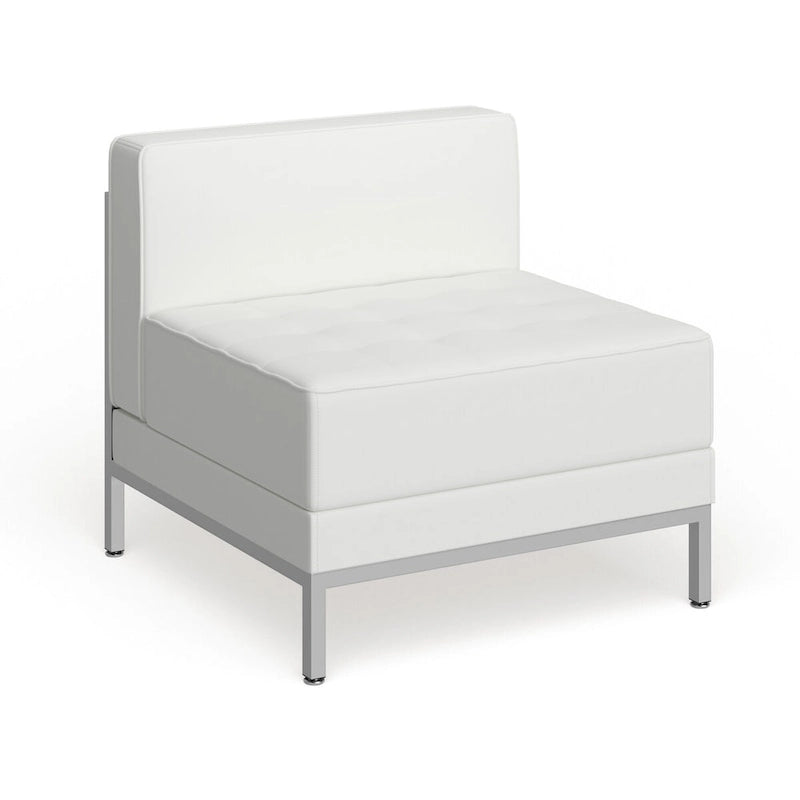 Fauteuil central contemporain en LeatherSoft – 71,1 cm (L) x 73 cm (P) x 69,2 cm (H)
