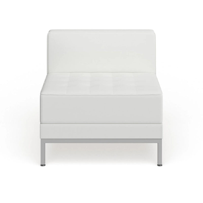 Fauteuil central contemporain en LeatherSoft – 71,1 cm (L) x 73 cm (P) x 69,2 cm (H)